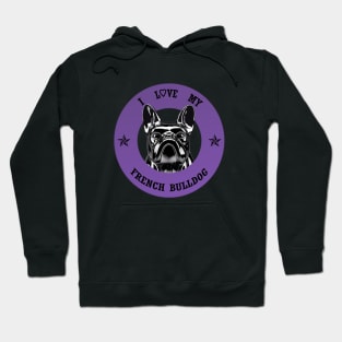 Vintage French Bulldog I Love My French Bulldog Hoodie